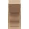 Ekena Millwork 8-in W x 12-in D x 16-in H Funston Slat Rough Cedar Woodgrain TimberThane Outlooker, Primed Tan OUTUR080X12X16FST24RCPR - alternate 3
